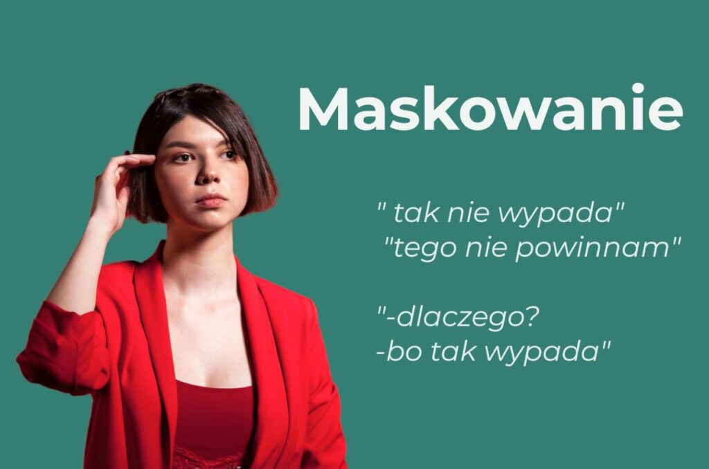 grafika kobieta maskowanie